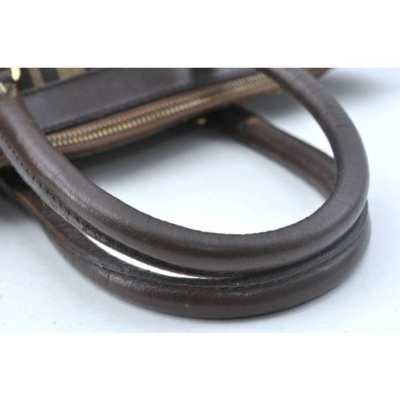 Fendi Top Handle Tobacco Zucca Print Canvas And Leather Satchel - Picture 5 of 9